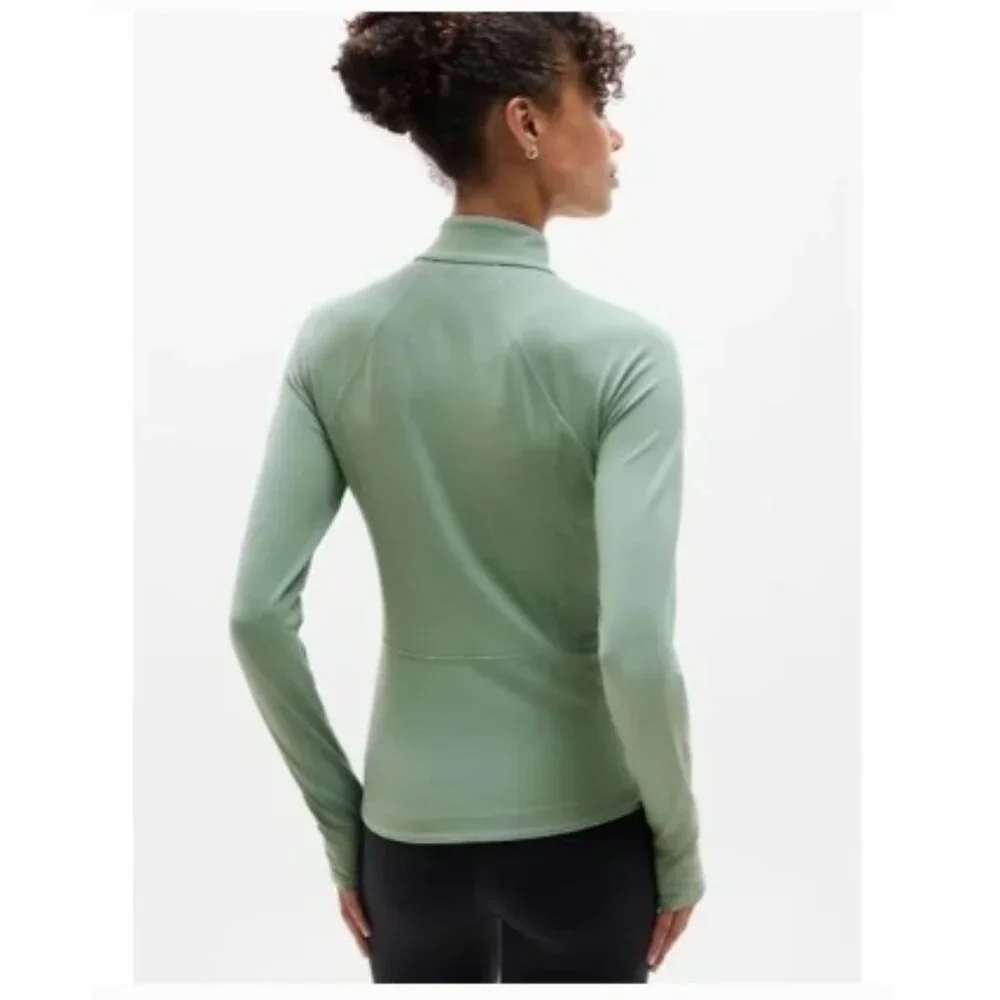 NWT Athleta M Salutation Jacket 2.0 Agave Green, Large - Picture 3 of 9